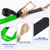 Trekassy Car Tie Down Straps for Trailers with Snap Hooks
