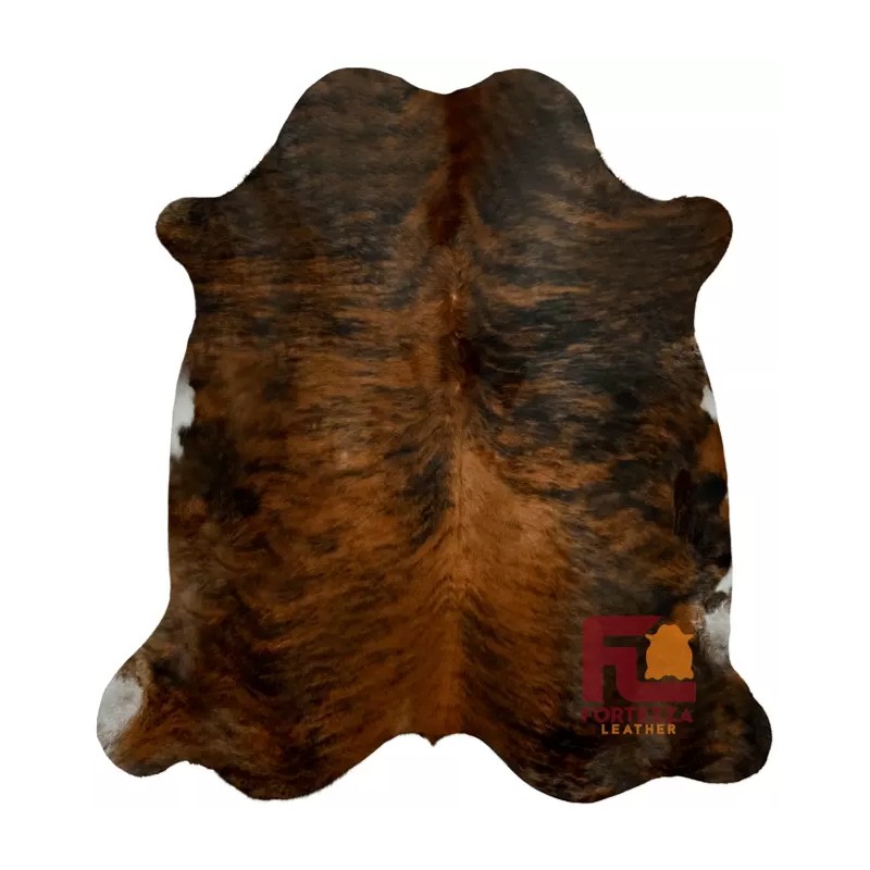 Fortezzaoutlet Cowhide Rug Medium Brindle | Premium Quality | Large