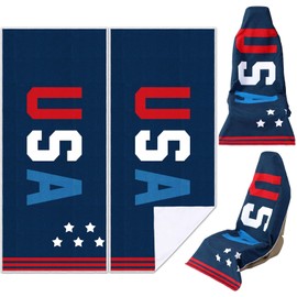 Hahafelt 2 Pack Car Seat Towel Covers Athletic Running Towel Performance Microfiber Post Workout Sweat Washable Cover Non Slip for Car Outdoor Sport Activities 63 x 31.5 Inches (USA)