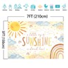 Mocsicka Sunshine Baby Shower Backdrop A Little Ray of Sunshine
