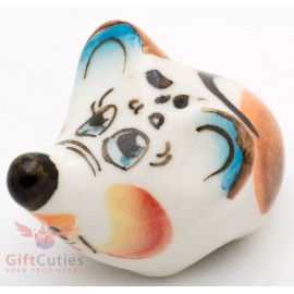 Gzhel mouse Rat porcelain figurine souvenir handmade symbol of New Year 2020