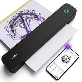 PeriPage P92 Wireless Tattoo Stencil Printer, Thermal Tattoo Machine with 10Pcs Transfer Stencil,Portable Bluetooth All in One Printer Compatible with Phone,Pad & PC