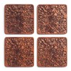 Glasgow Map, Sapele Wood Coasters, Set of 4, City Map,