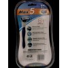 Max 5-Blade Manual Razor With 8 cartridge Refill for Men/Women