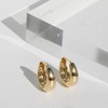 Gold Huggie Hoop Earrings Set for Women Small Chunky Gold