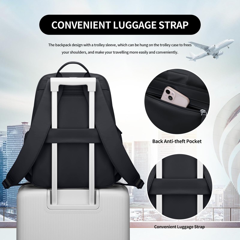 GOLF QUALITY Backpack Women's Laptop Backpack Men 15.6 Inch School