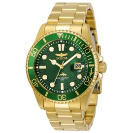 Invicta Mens Pro Diver Quartz Watch, Gold, 30027