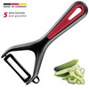 Westmark Gallant Peeler, Plastic/Stainless Steel, Black/Red/Silver