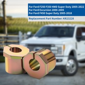 COBATANG KR23228 Caster Shim Set 2 Degree Compatible with Ford F250 F350 4WD Super Duty 2005-2022 F450 Super Duty 2005-2018 Excursion 2004-2005, 2Pcs Adjustable Alignment Caster Camber Bushing