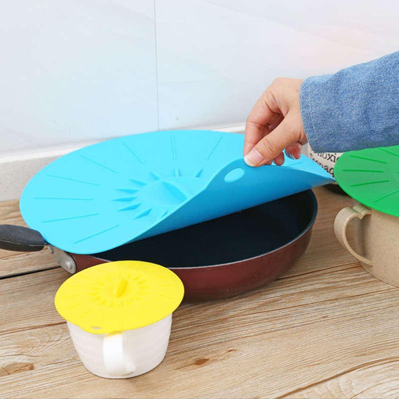 5Pcs/Set Food Grade Silicone Microwave Oven Bowl Cover Lid for