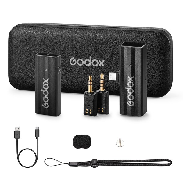 GODOX MoveLink Mini Wireless Mic (1TX+1 RX), 100m(328ft) Range Wireless