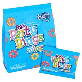 Fox's Mini Party Rings 6 x 25g