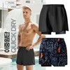 Unisex Swimwear for Water Park & Pool Vacations Pants Navy/3XL