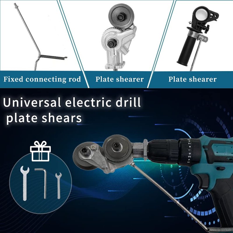 Accessories for Electric Drill, Tin Cutter, Metal Cutter, Manual Pull,