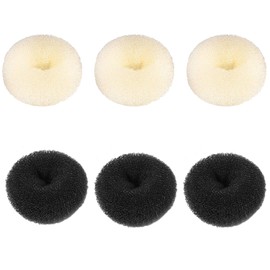 Pack of 6 Chignon Bun Donut, Hair Bun Donut Maker, Doughnut Hair Bun Maker Shaper, Doughnut Hair Bun Maker for Chignon Hair, Doughnut Hair Bun Maker Set, Hair Bun Maker Set
