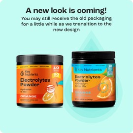 KEY NUTRIENTS Multivitamin Electrolytes Powder No Sugar - Tangy Orange Electrolyte Powder - Endurance & Energy Supplement - Hydration Powder - No Calories - 90 Servings - Made in USA