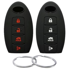 REPROTECTING Silicone Rubber Key Fob Cover Compatible with 2004-2019 4 Button Infiniti EX35 FX35 FX50 G35 G37 M35 M35H M37 M45 M56 Q40 Q50 Q60 Q70 QX56 QX60 QX70 KBRASTU15 KR55WK48903