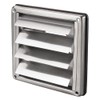 Backflow Flap 100 mm Ventilation Grille Stainless Steel with Moving