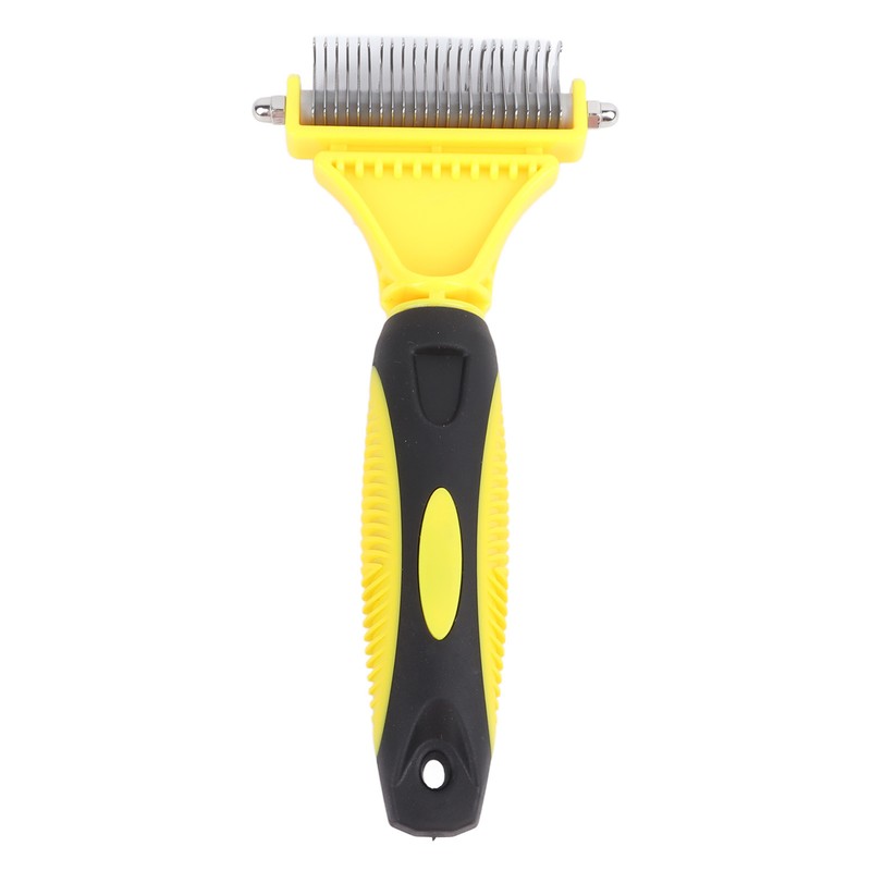 Pet Dematting Comb Stainless Steel Effective Ergonomic Pet Deshedding Tool