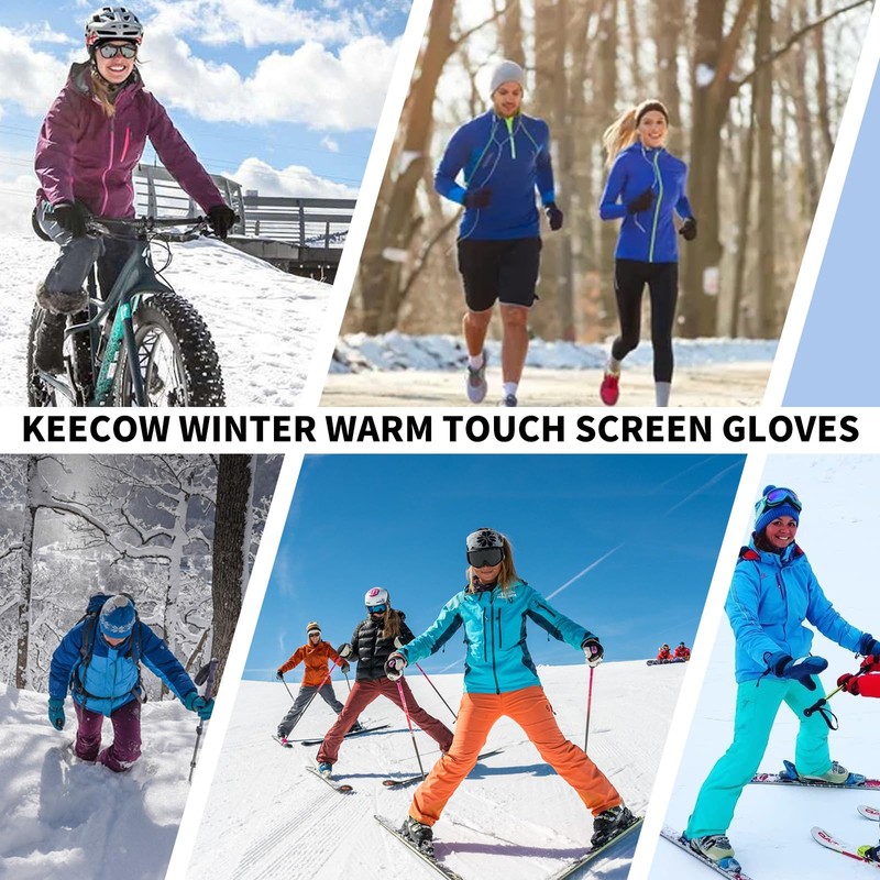 Women's Winter Warm Thermal Touch Screen Gloves Women Soft Cable