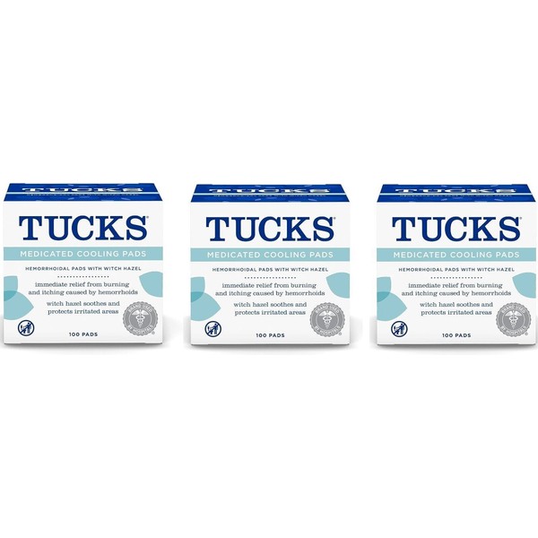 Tucks Medicated Cooling Pads 100ct (3 Pack)