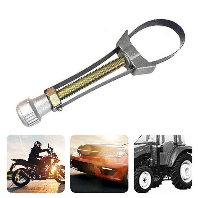 Generic Oil Filter Wrench Strap Wrench Universal Metal 60-120 mm