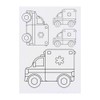 4 x 'Ambulance Toy' Temporary Tattoos - Water Resistant, Skin-Safe,