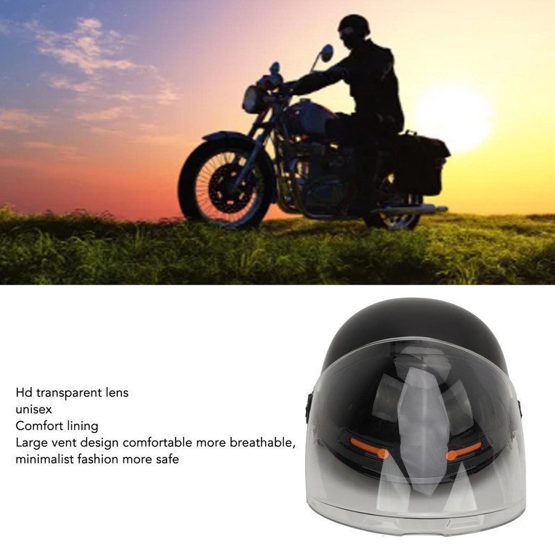 Motorcycle Helmet Stylish Adjustable Lightweight Rain Proof Rugged Electric Vehicle