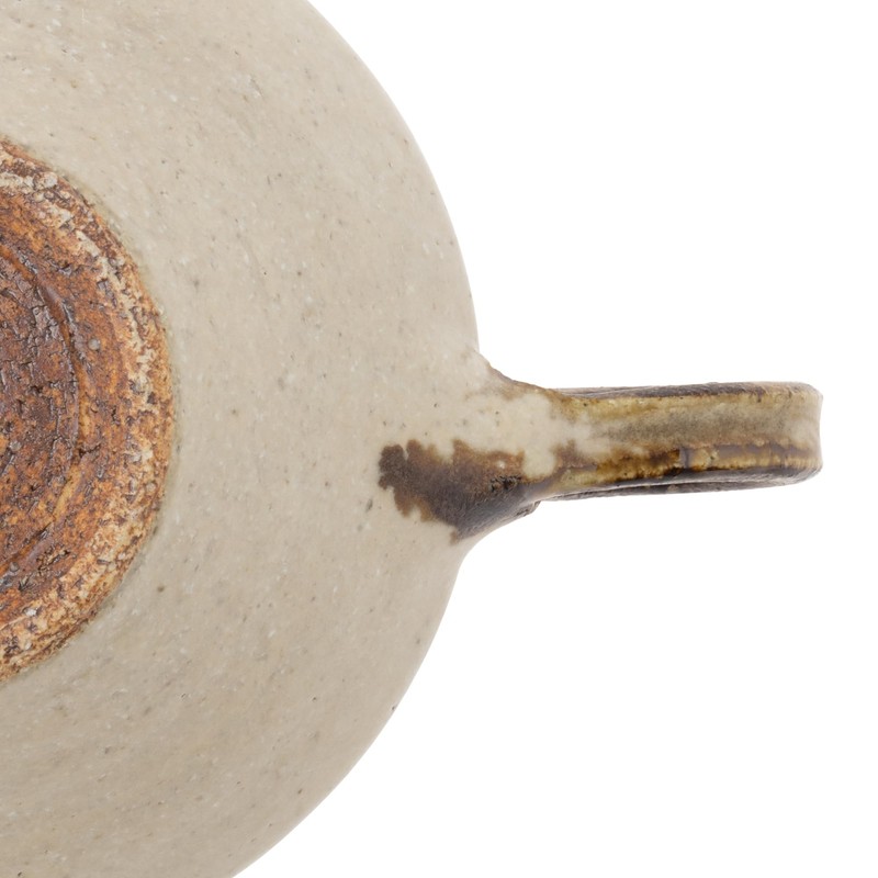 Marui Pottery MR-3-4015 Shigaraki Ware Hechimon Soup Cup, Capacity: Approx.