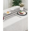 Xiazhilaio Waterproof Rectangle Tablecloth 60" x 102",Modern Striped Table Cover