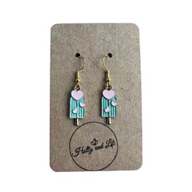 Lolly earrings, Iced Lolly Earrings, Lollipop Earrings, Lolly Hooks, Lollies Earrings, Ices Drop And Dangle