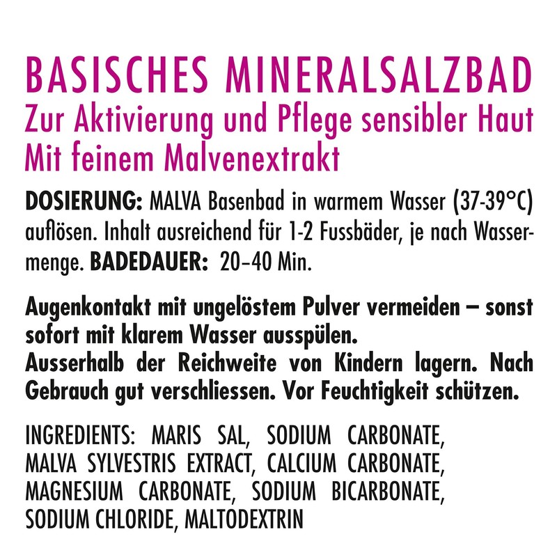 VICOPURA Malva sensitive alkaline bath for dry, flaky, irritated skin,