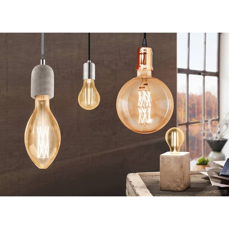 Eglo York Pendant Light Steel 60 W, Grey