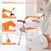 Boiarc Foldable Shower Chair, Folding Bath Shower Seat for Inside