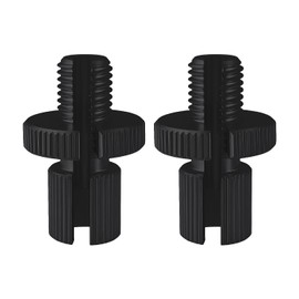 2pcs Brake Clutch Cable Line Adjustment Screw M10x1.25 Throttle Adjustment Screw for Motorcycle Bike Scooter ATV Black