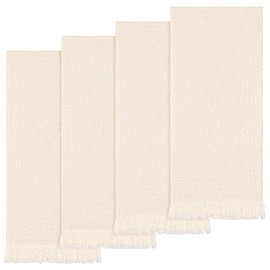 yuuzue 4 Pack Bathroom Hand Towel Set Decorative Hand Towels Absorbent Soft Face Towels Boho Kitchen Towels Farmhouse Bathroom Decor Versatile Bath Towels for Hotel SPA Gym Gift 14" x 30", 100% Cotton