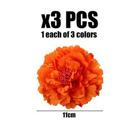 3Pcs Hair Clips, Peony Flower Hair Clips, Flower Alligator Clips, Flower Hair Accessories, Lace Clips, Straw Hat Accessories