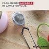 Fackelmann Infusore per tè e tisane con manico pieghevole, in