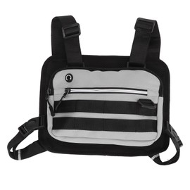 Outdoor Sports Chest Bag Outdoor Sports Utility Chest Pack Vest Chest Bag for Men Leisure Cycling Gray