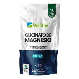 Wellthy Glicinato De Magnesio 220caps                                                                                                                 