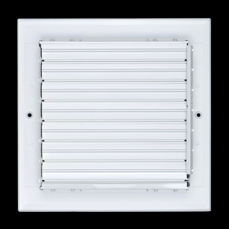 Fits 8x8 Duct Opening Aluminum 4-Way Adjustable Air Supply Grille