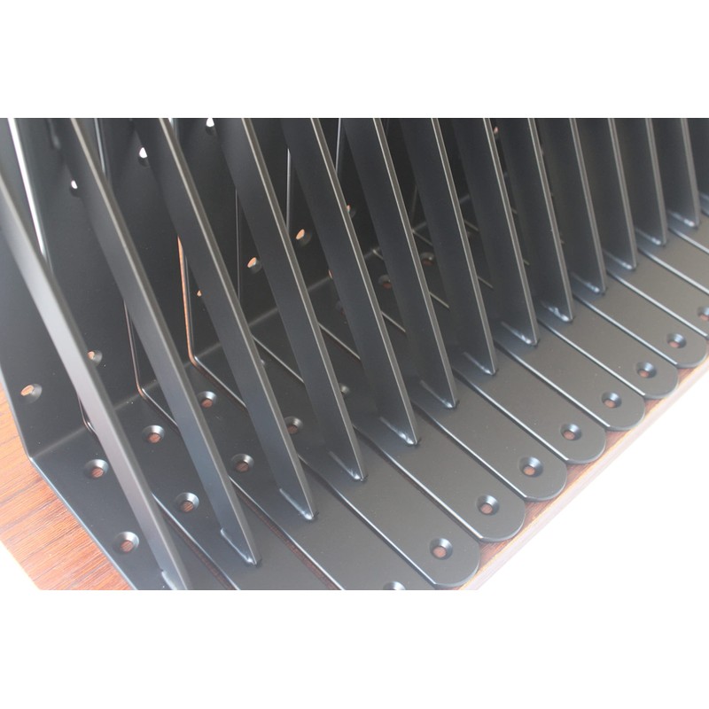 20 Pack L8 x H 6" Black Heavy Duty Shelf