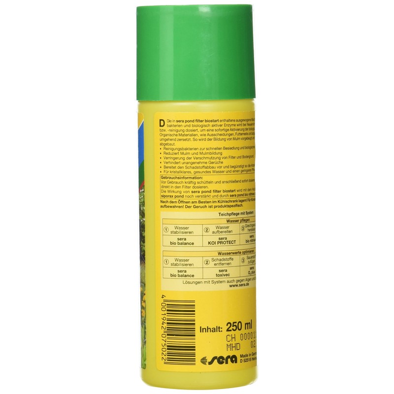 sera Pond Filter Biostart, 250 ml
