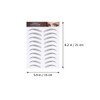 Beavorty 3sets Fake Eyebrow Stickers for Eyebrow Loss Instant Natural