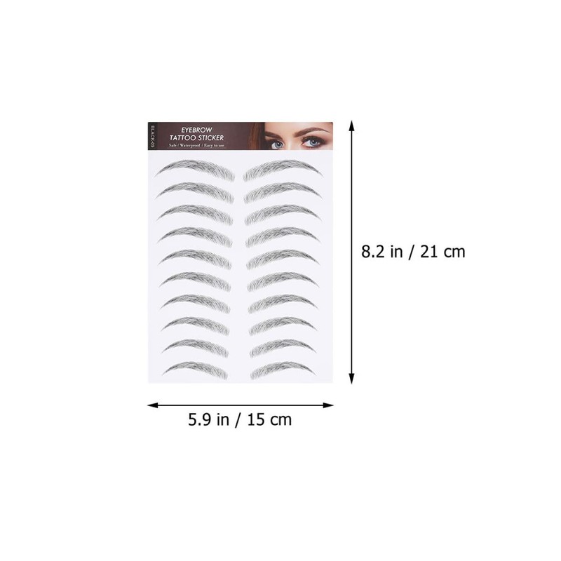 Beavorty 3sets Fake Eyebrow Stickers for Eyebrow Loss Instant Natural