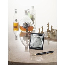 SEIKO CLOCK EMBLEM HR592W EMBLEM Alarm Crystal White Marble Analog Quartz Clock