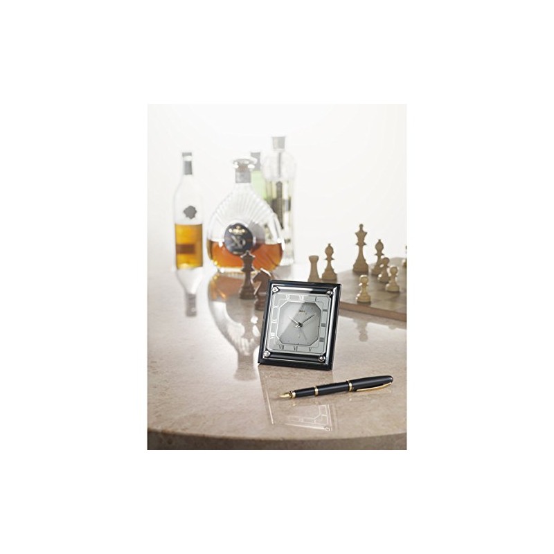 SEIKO CLOCK EMBLEM HR592W EMBLEM Alarm Crystal White Marble Analog