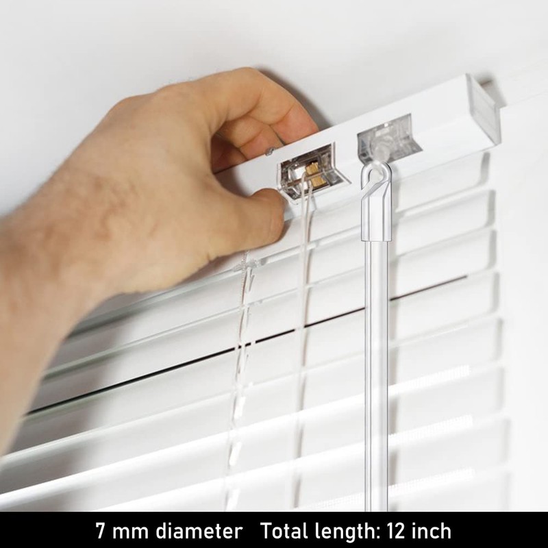 12 Inches Blind Wand, 2PCS Clear Blind Tilt Wand, Window