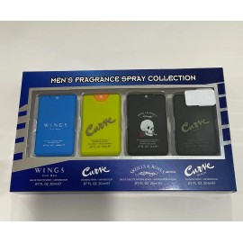 Men's fragrance Spray Collection Gift Set For Men .67 fl oz /  20 ml Each NIB