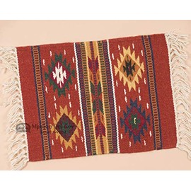 Mission Del Rey Southwestern Woven Wool (1ct Rust Placemat 15x20)